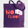 Tote bag para el día de la mujer diseño No Es No