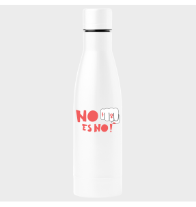 Bidón termo para el día de la mujer diseño No Es No