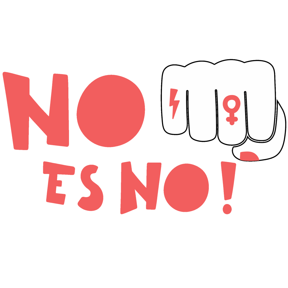 Bidón termo para el día de la mujer diseño No Es No