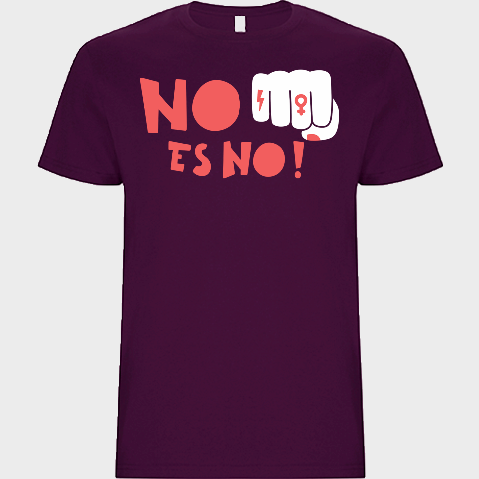Camiseta unisex para el día de la mujer diseño No Es No