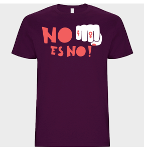 Camiseta unisex para el día de la mujer diseño No Es No