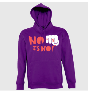 Sudadera con capucha para el día de la mujer diseño No Es No