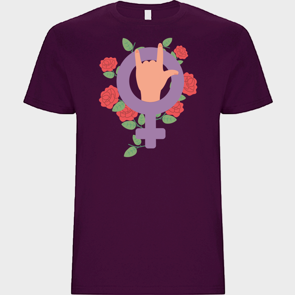 Camiseta unisex para el día de la mujer diseño Rosas