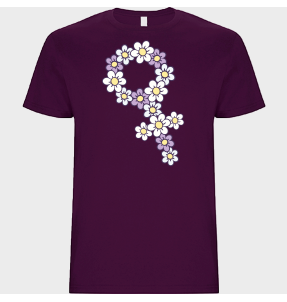 Camiseta unisex para el día de la mujer diseño Flores