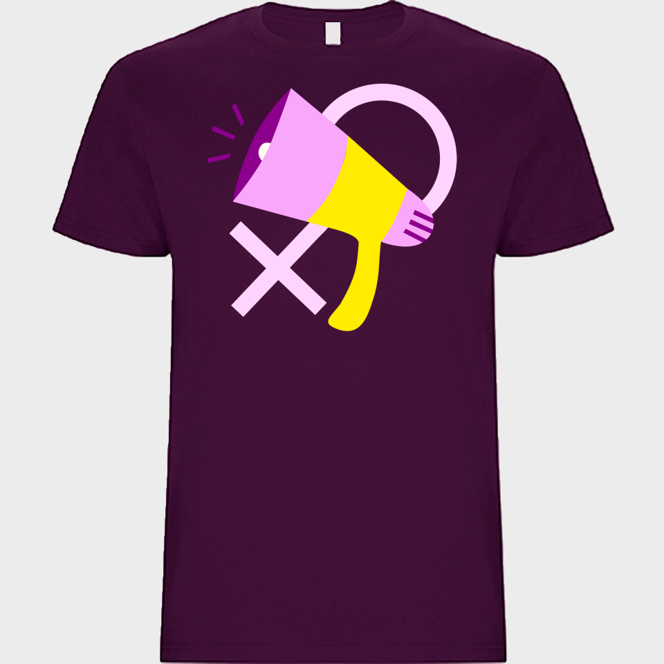 Camiseta unisex para el día de la mujer diseño Megáfono