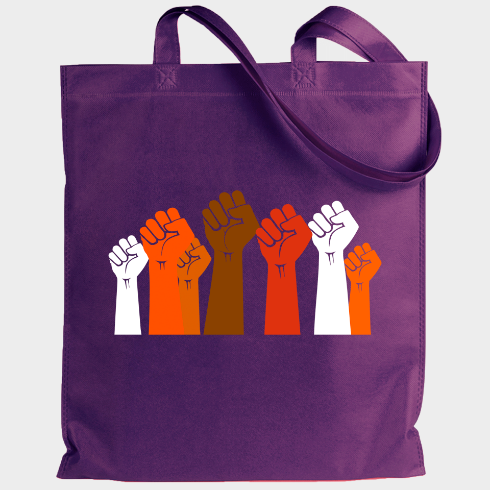 Tote bag para el día de la mujer diseño Puños