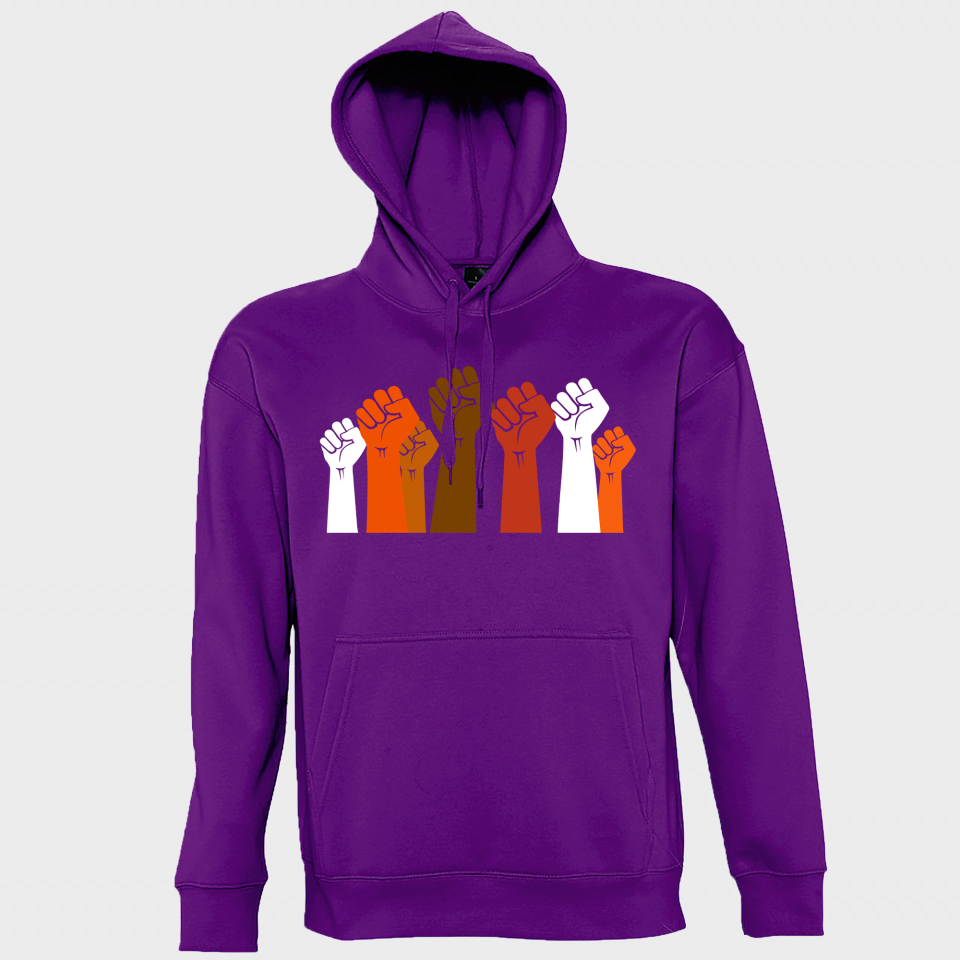 Sudadera con capucha para el día de la mujer diseño Puños