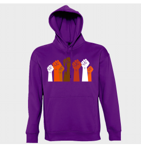 Sudadera con capucha para el día de la mujer diseño Puños