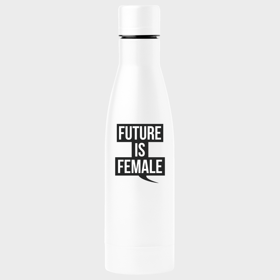 Bidón termo para el día de la mujer diseño Future Is Female