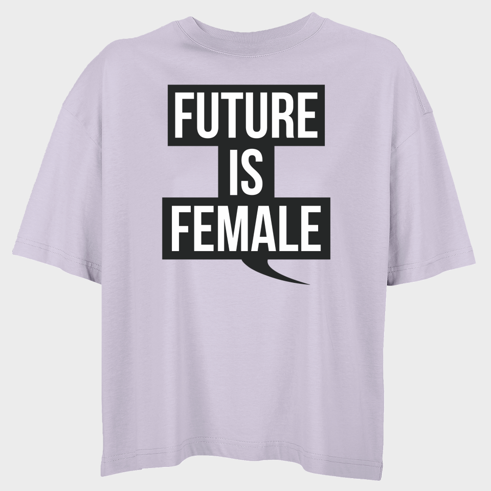 Camiseta oversize mujer para el día de la mujer diseño Future Is Female