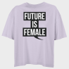 Camiseta oversize mujer para el día de la mujer diseño Future Is Female