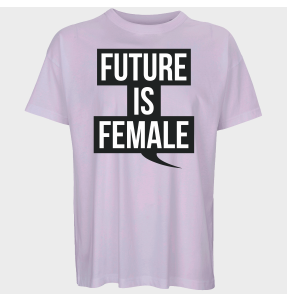 Camiseta oversize hombre para el día de la mujer diseño Future Is Female