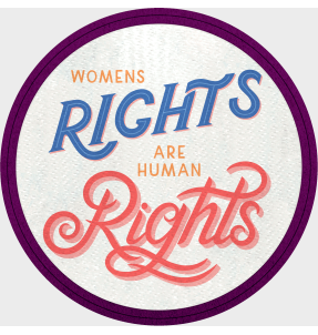 Parche redondo para el día de la mujer diseño Womens Rights