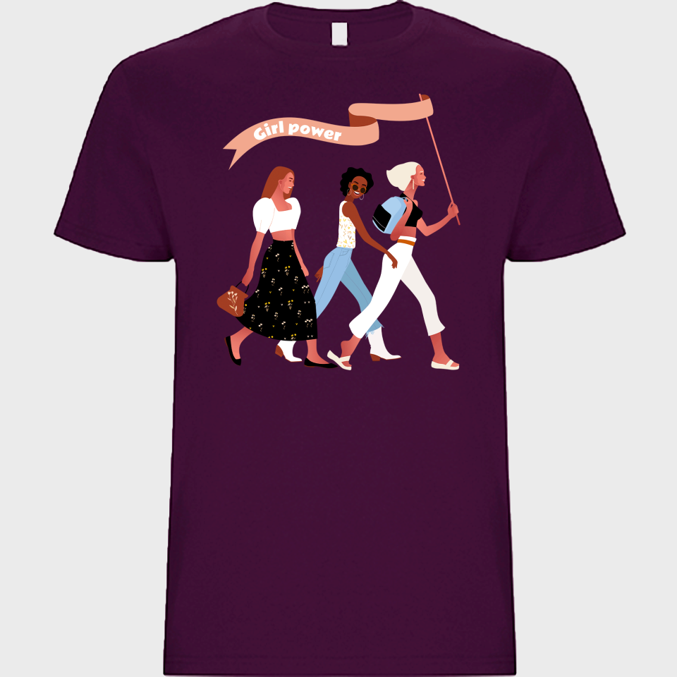 Camiseta unisex para el día de la mujer diseño Grupo De Chicas