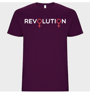 Camiseta unisex para el día de la mujer diseño Revolution