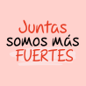Parche redondo para el día de la mujer diseño Juntas Somos Más Fuertes