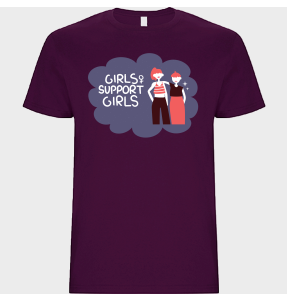 Camiseta unisex para el día de la mujer diseño Girls Support Girls