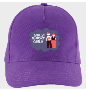 Gorra para el día de la mujer diseño Girls Support Girls