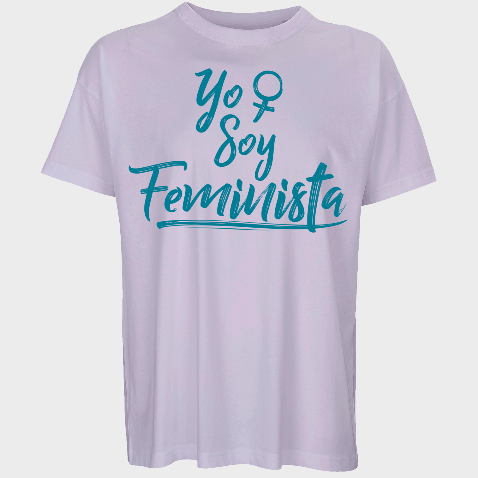 Camiseta oversize hombre para el día de la mujer diseño Yo Soy Feminista