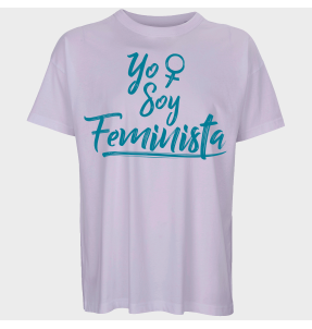 Camiseta oversize hombre para el día de la mujer diseño Yo Soy Feminista