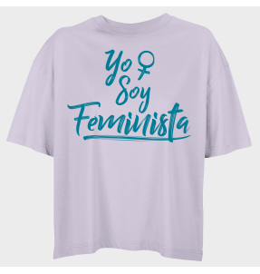 Camiseta oversize mujer para el día de la mujer diseño Yo Soy Feminista