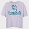 Camiseta oversize mujer para el día de la mujer diseño Yo Soy Feminista