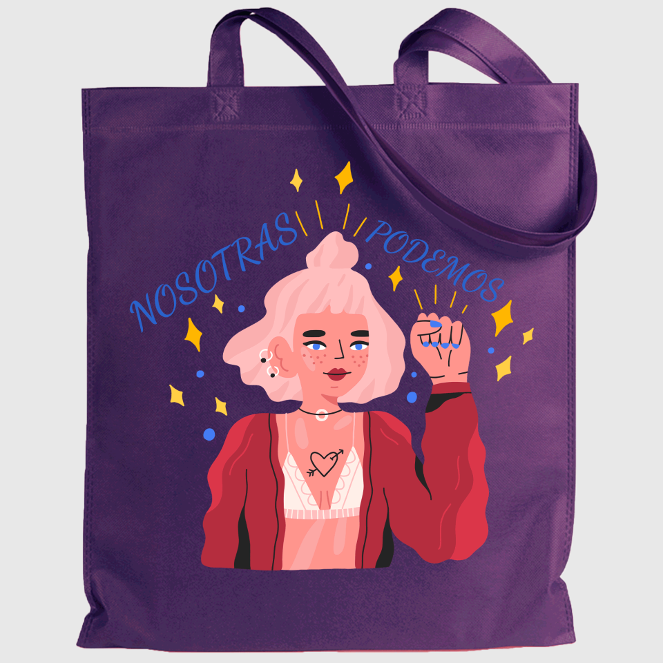 Tote bag para el día de la mujer diseño Nosotras Podemos