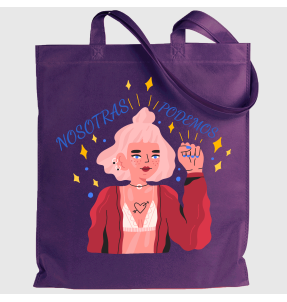 Tote bag para el día de la mujer diseño Nosotras Podemos