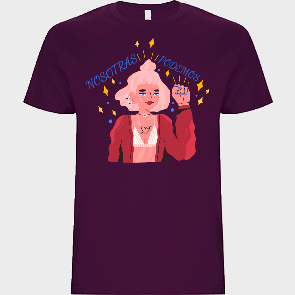 Camiseta unisex para el día de la mujer diseño Nosotras Podemos