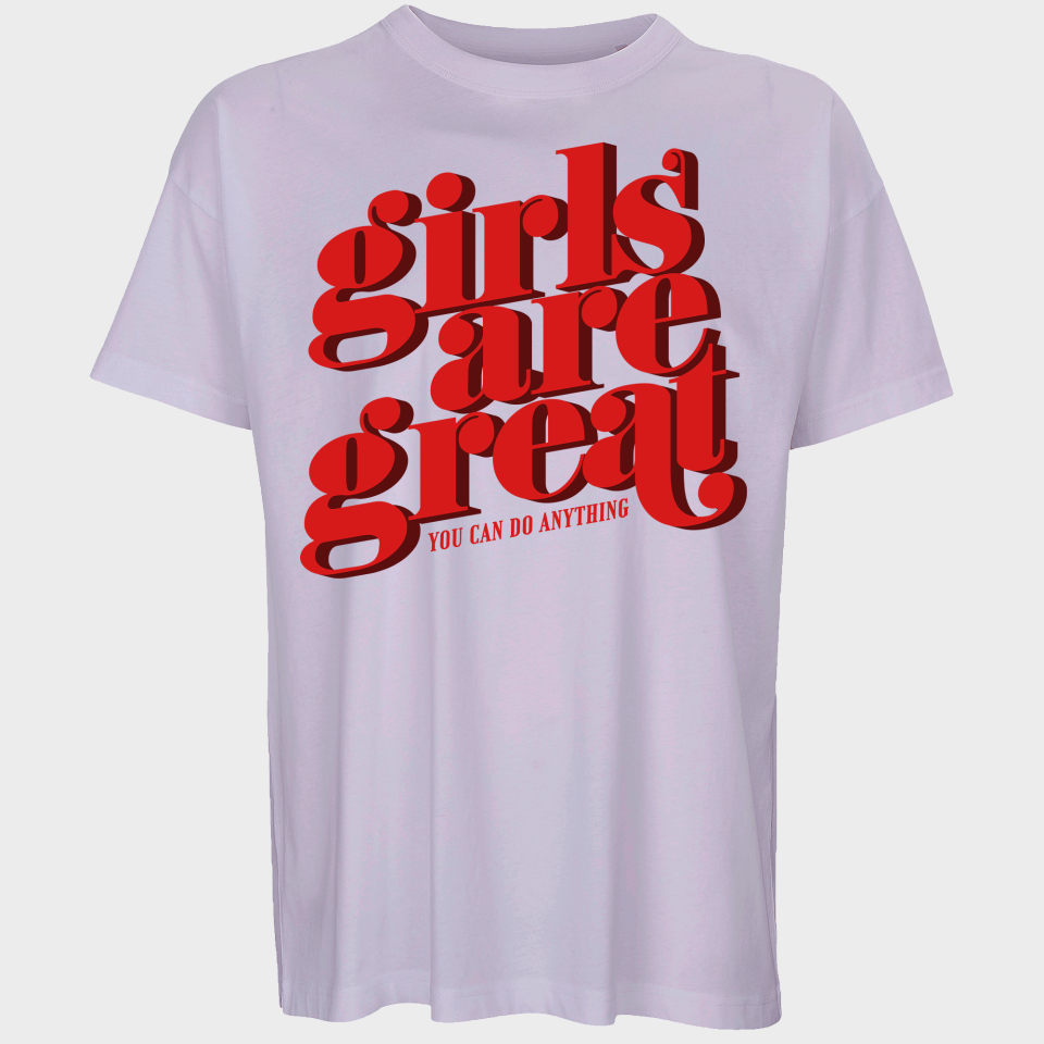 Camiseta oversize hombre para el día de la mujer diseño You Can Do Anything