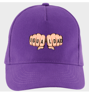 Gorra para el día de la mujer diseño Igualdad