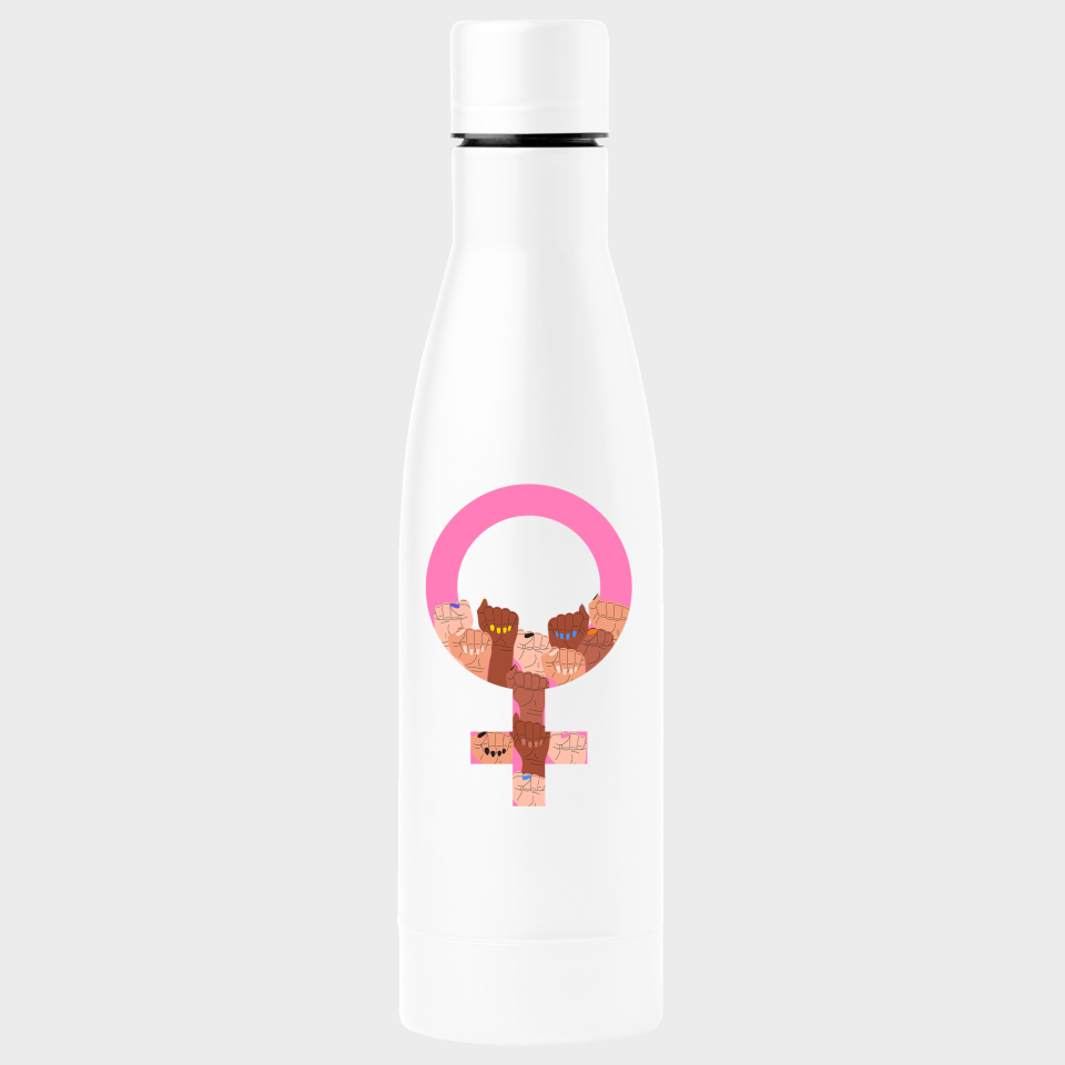 Bidón termo para el día de la mujer diseño Símbolo