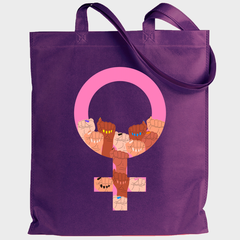 Tote bag para el día de la mujer diseño Símbolo