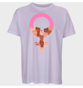 Camiseta oversize hombre para el día de la mujer diseño Símbolo