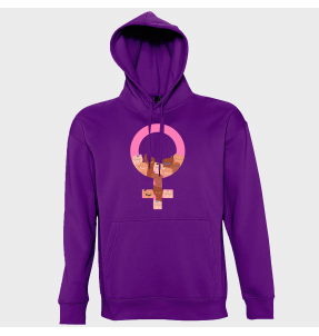 Sudadera con capucha para el día de la mujer diseño Símbolo