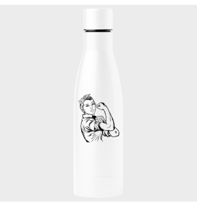 Bidón termo para el día de la mujer diseño We Can Do It