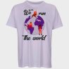 Camiseta oversize hombre para el día de la mujer diseño We Run The World
