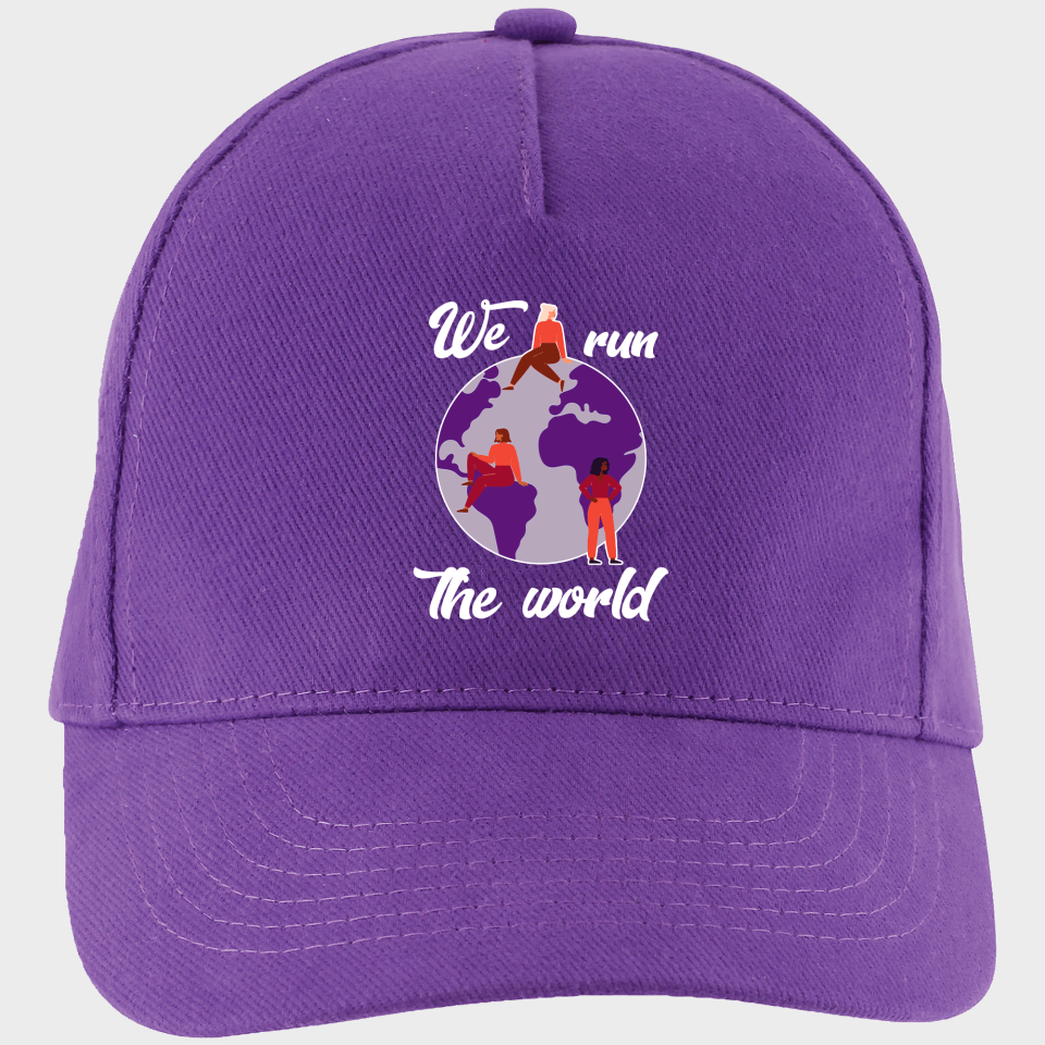 Gorra para el día de la mujer diseño We Run The World