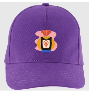 Gorra para el día de la mujer diseño Chica Espalda