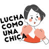 Bidón termo para el día de la mujer diseño Lucha Como Una Chica