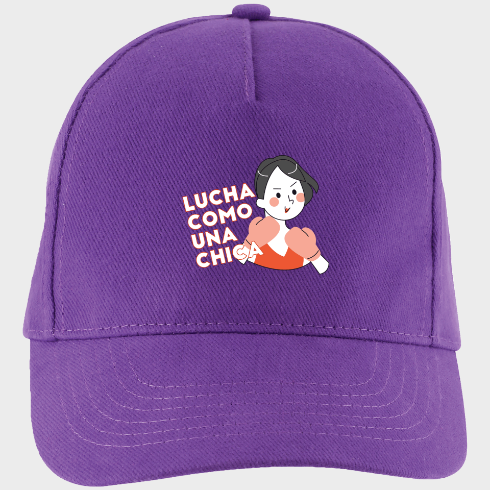 Gorra para el día de la mujer diseño Lucha Como Una Chica