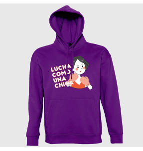 Sudadera con capucha para el día de la mujer diseño Lucha Como Una Chica