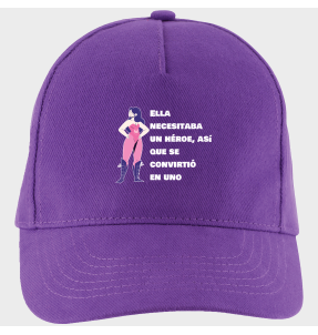 Gorra para el día de la mujer diseño Superheroina