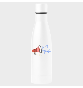 Bidón termo para el día de la mujer diseño Tu Voz Importa