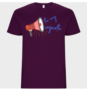 Camiseta unisex para el día de la mujer diseño Tu Voz Importa