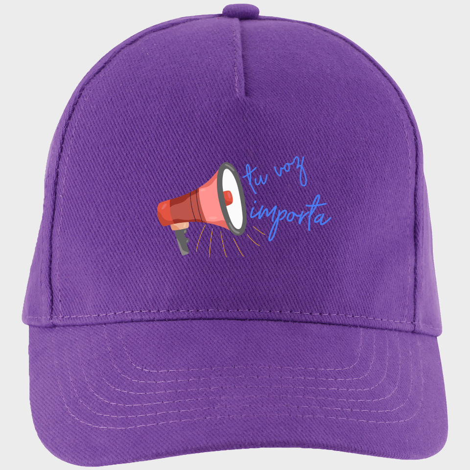 Gorra para el día de la mujer diseño Tu Voz Importa