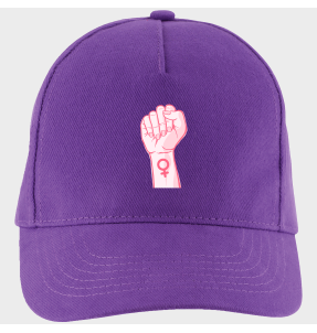 Gorra para el día de la mujer diseño Puño Con Símbolo