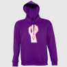 Sudadera con capucha para el día de la mujer diseño Puño Con Símbolo