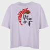 Camiseta oversize mujer para el día de la mujer diseño We Can Do It Silueta