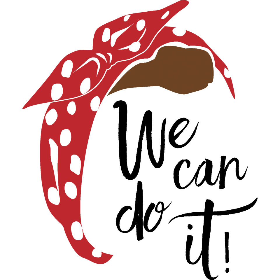 Camiseta oversize mujer para el día de la mujer diseño We Can Do It Silueta